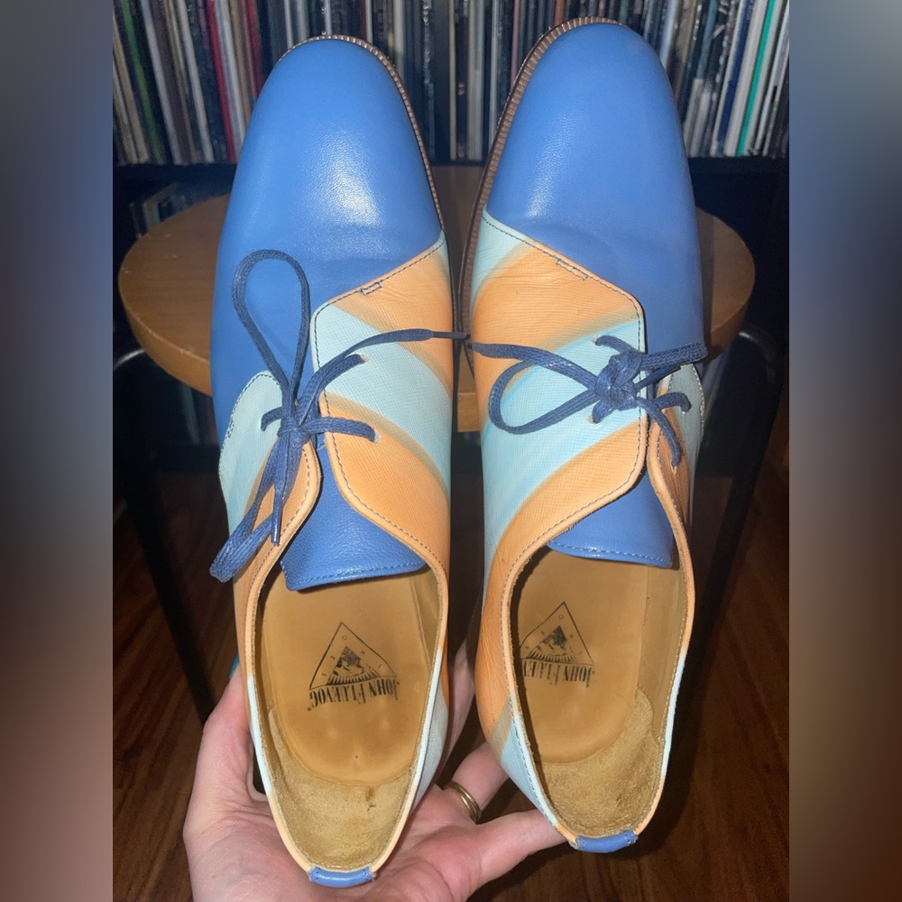 Fluevog Women’s Size 9.5 City Angels Manhatten Blue/Orange